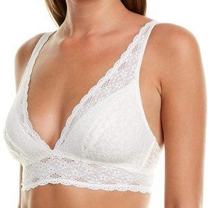 Wacoal Halo Lace wire-free bralette sz 40 Ivory